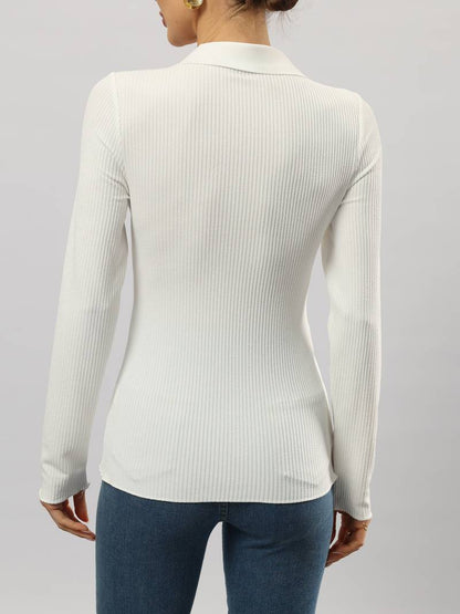 The Federica Ribbed Polo