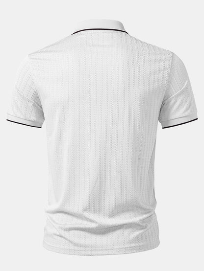 The Contrast Knit Polo