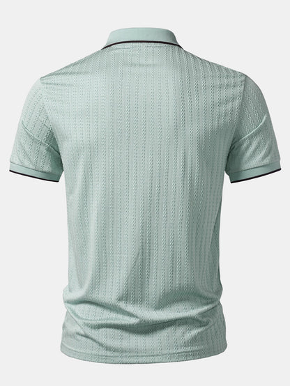 The Contrast Knit Polo