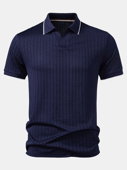 The Contrast Knit Polo