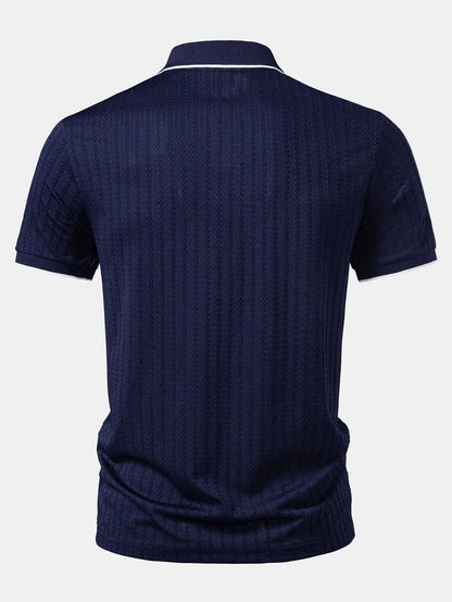 The Contrast Knit Polo