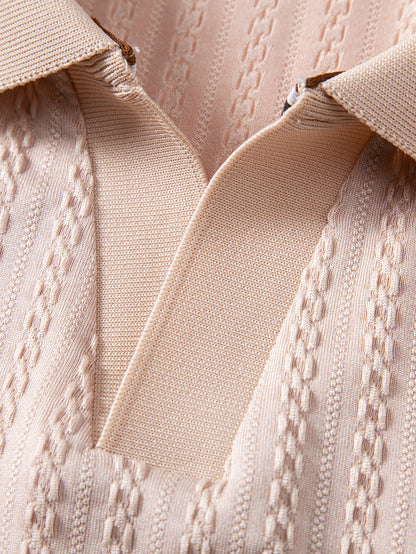 The Contrast Knit Polo