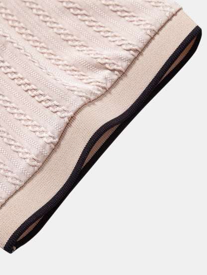 The Contrast Knit Polo