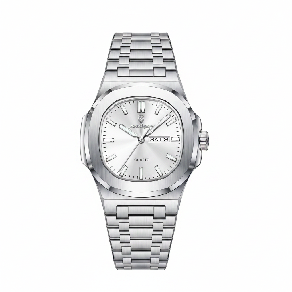 The Monaco Steel Watch