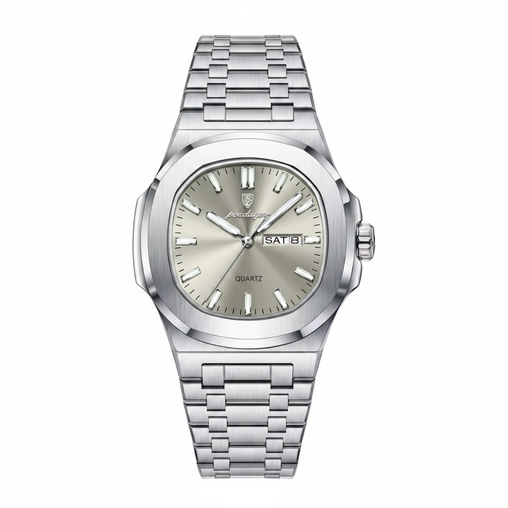 The Monaco Steel Watch