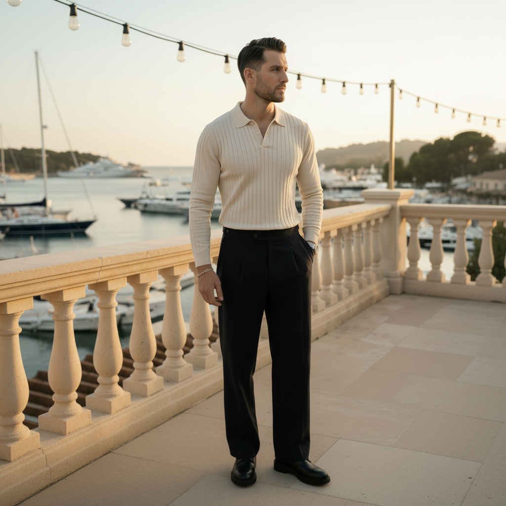 The Portofino Wide Pant White